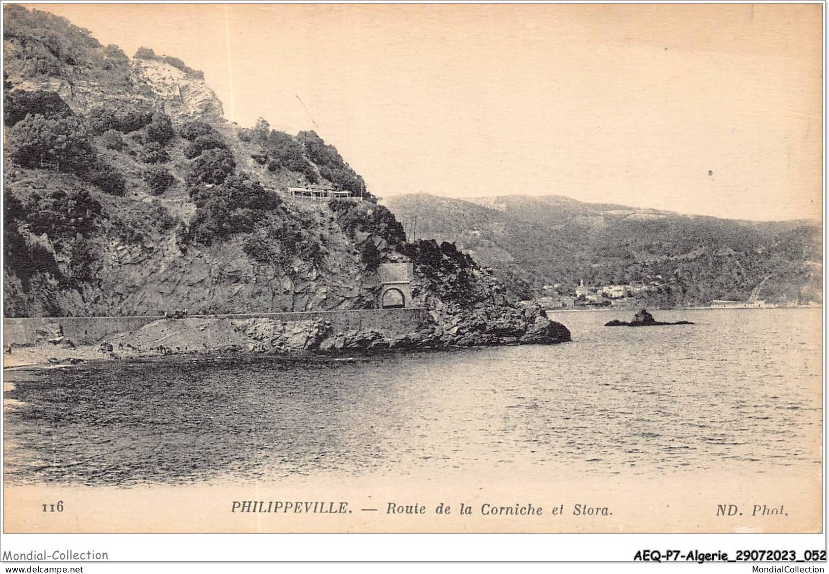 AEQP7-ALGERIE-0581 - PHILIPPEVILLE - Rout De La Corniche Et Stora - Skikda (Philippeville)