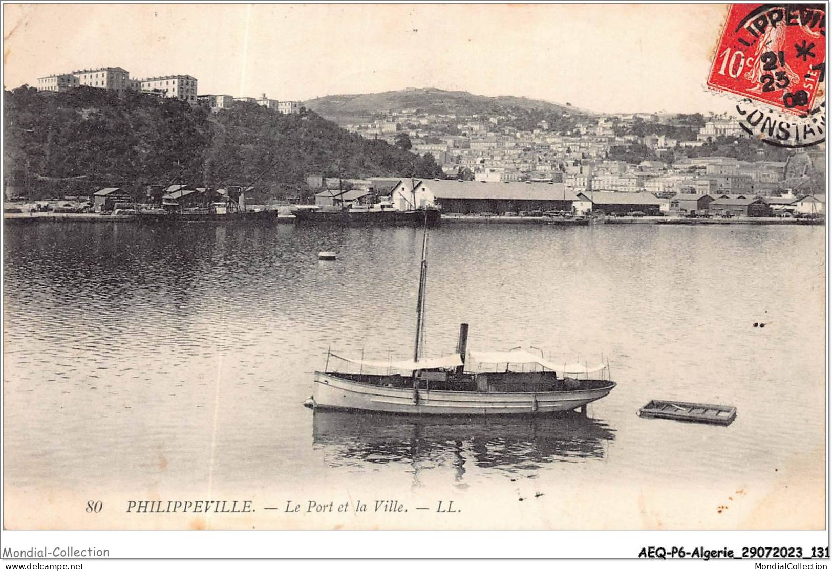 AEQP6-ALGERIE-0529 - PHILIPPEVILLE - Le Port Et La Ville - Skikda (Philippeville)