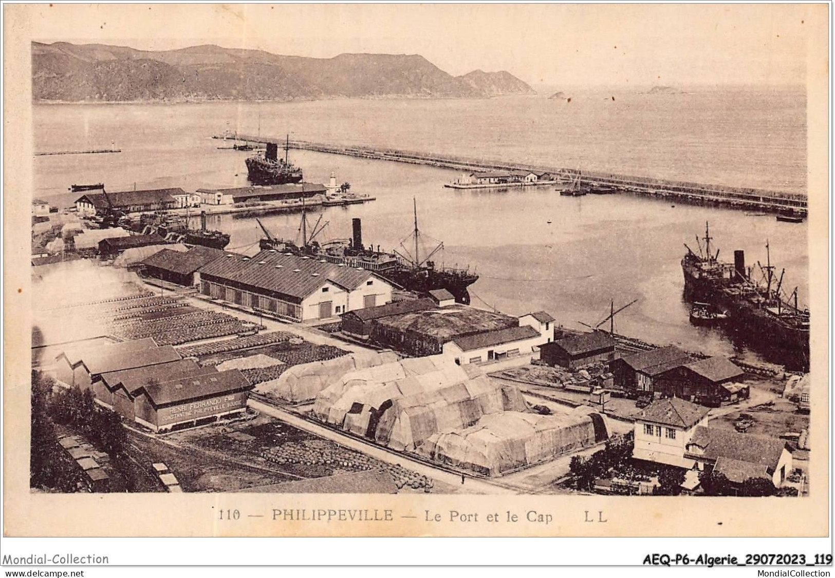 AEQP6-ALGERIE-0523 - PHILIPPEVILLE - Le Port Et Le Cap - Skikda (Philippeville)