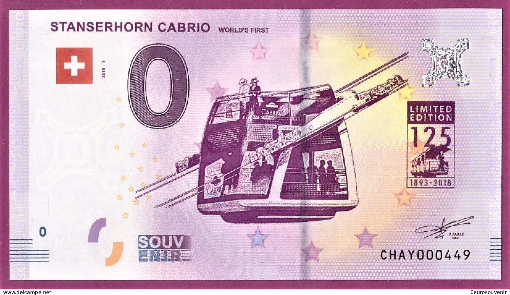 0-Euro CHAY 2018-1 STANSERHORN CABRIO  S-7e - Prove Private