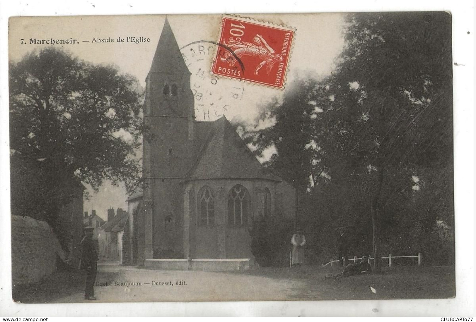 Marchenoir (41) : L'abside De église En 1906 (animé) PF. - Marchenoir