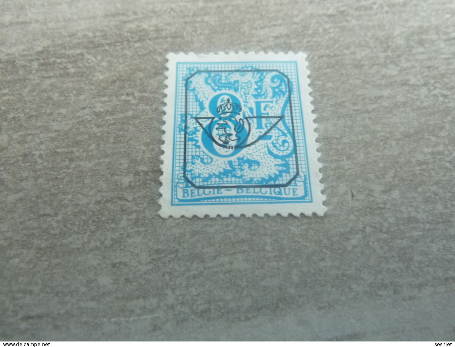 Belgique - Lion - Préoblitéré - 8f. - Bleu - Neuf - Année Non Définie - - Typos 1951-80 (Ziffer Auf Löwe)