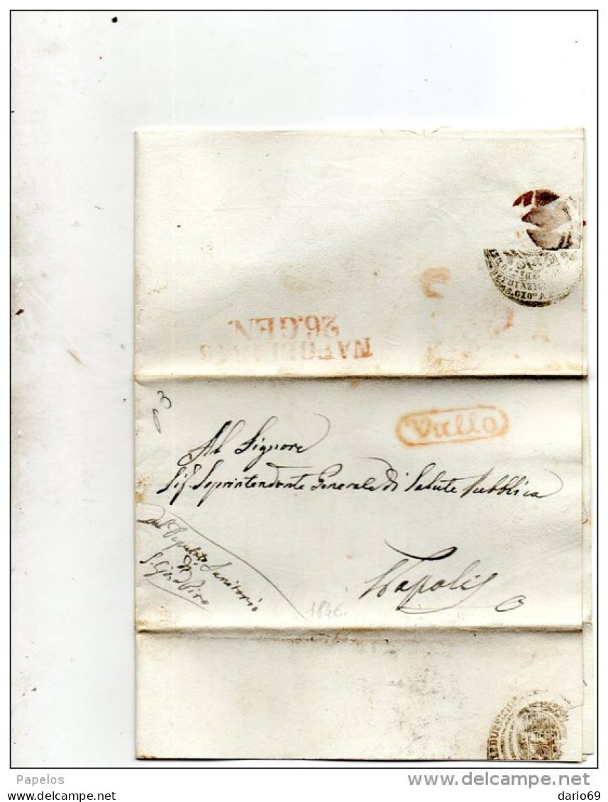 1846  LETTERA CON ANNULLO VALLO SALERNO - 1. ...-1850 Prephilately