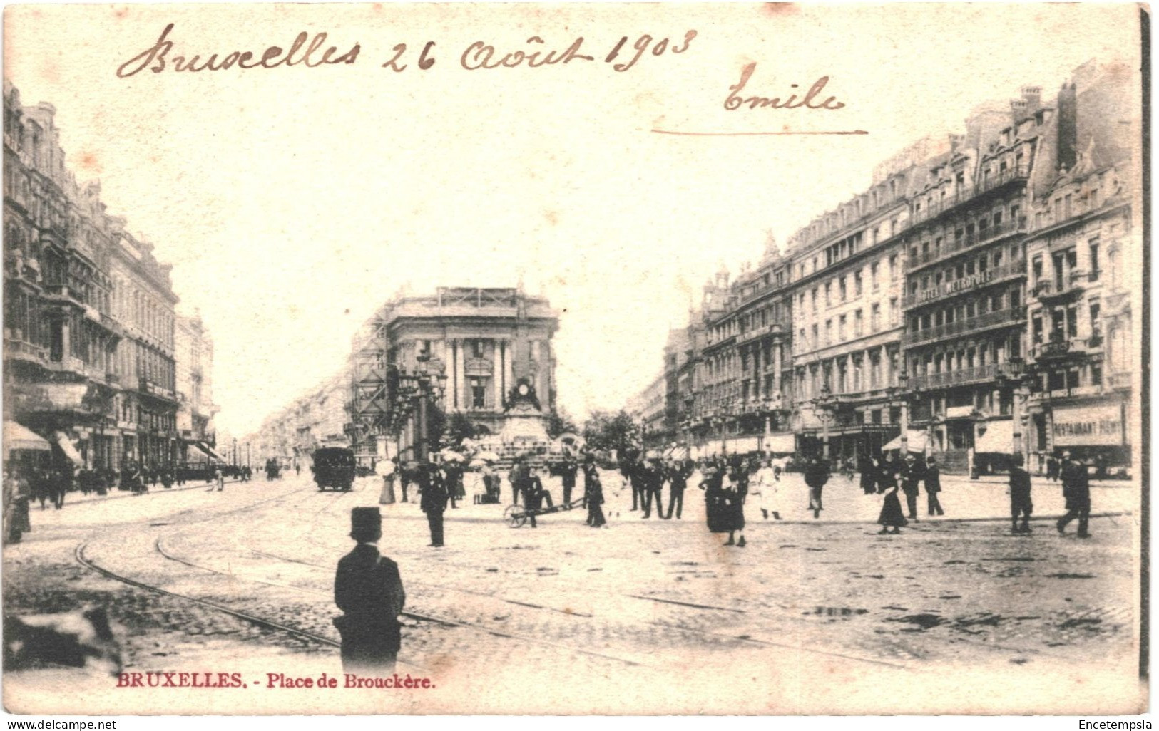 CPA Carte Postale Belgique Bruxelles Place De Brouckère 1903  VM79659 - Plätze