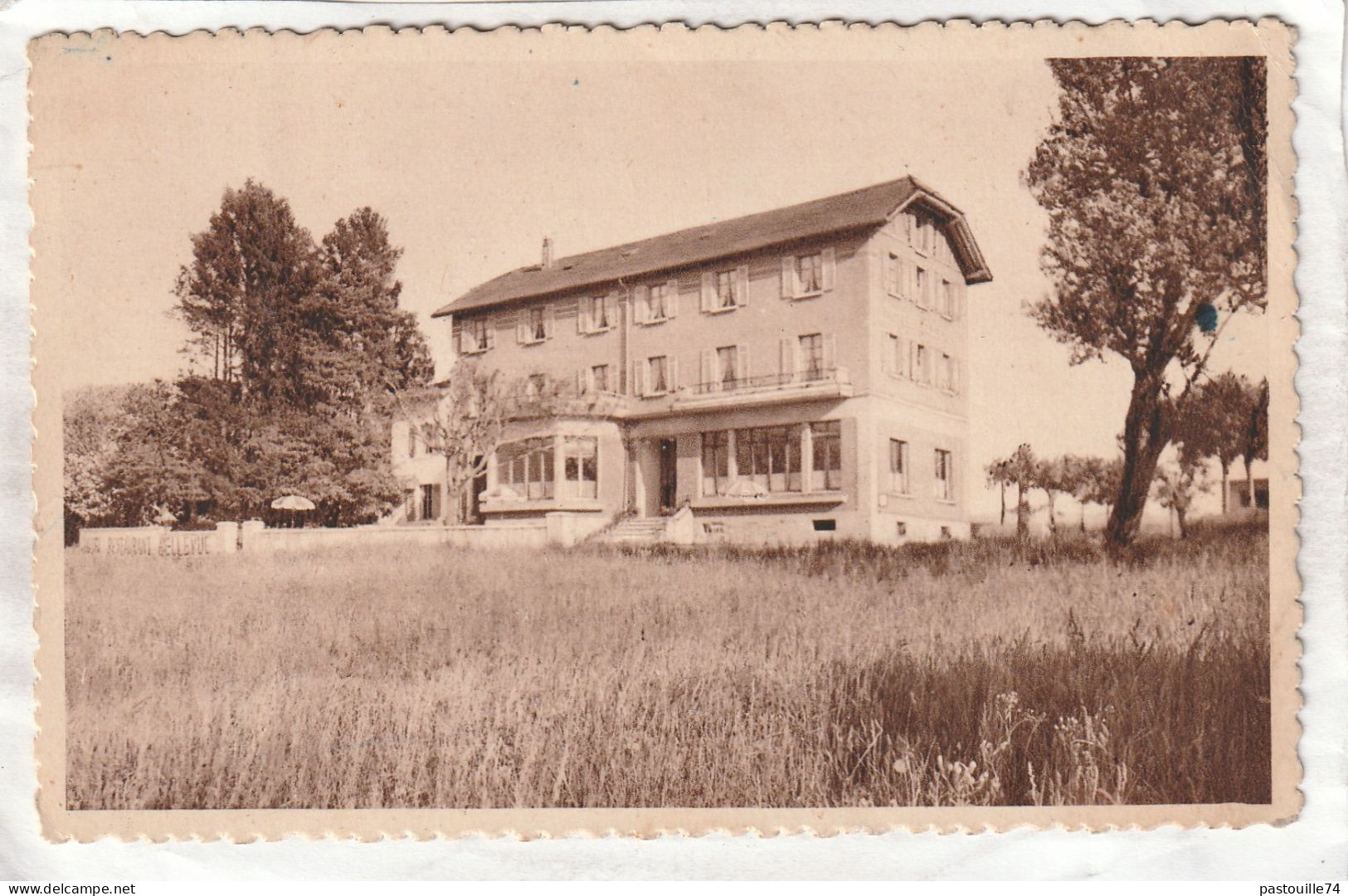 CPA :  14 X 9  -  HOTEL  BELLEVUE  Du  Clos  Ste-Marie  -  MESSERY - Messery