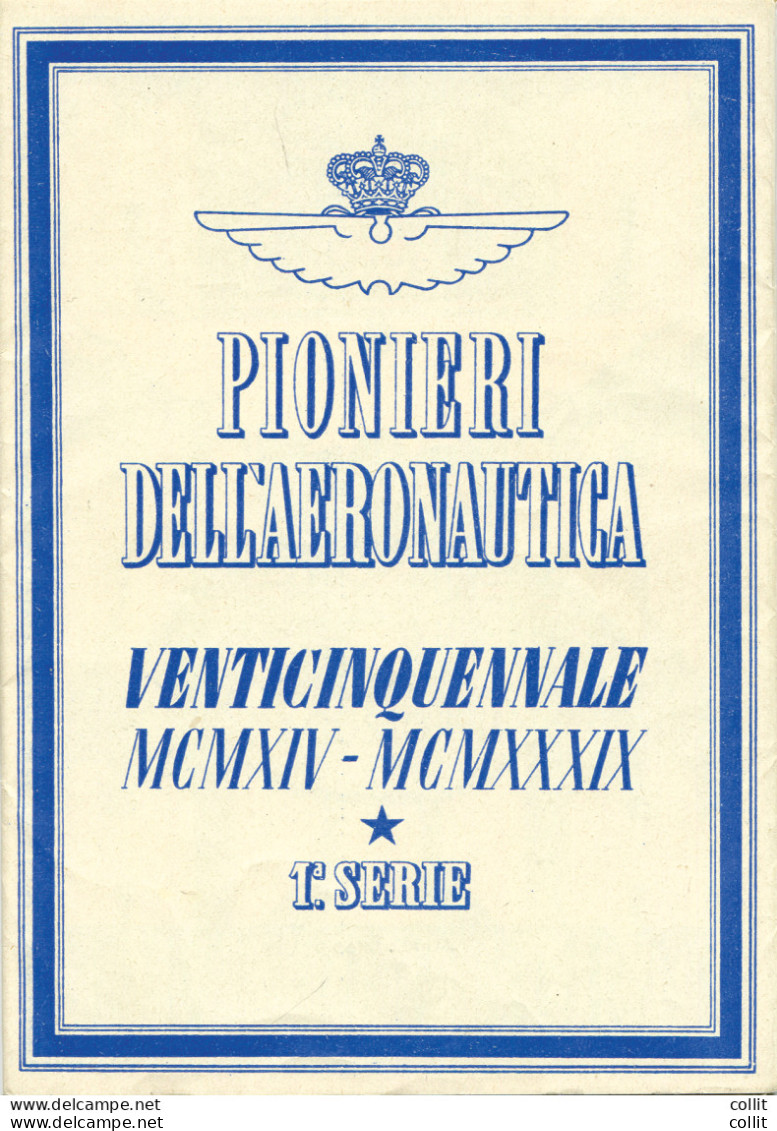 Pionieri Del Volo I° Serie - Le Sei Cartoline Con Fascetta Originale - Posta Aerea