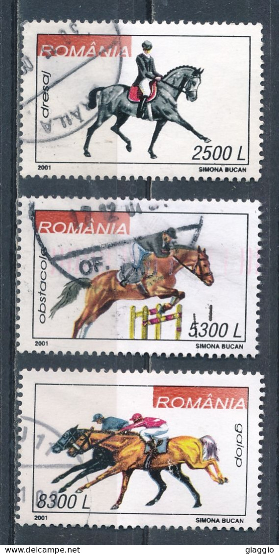 °°° ROMANIA - Y&T N° 4722/24 - 2001 °°° - Usado