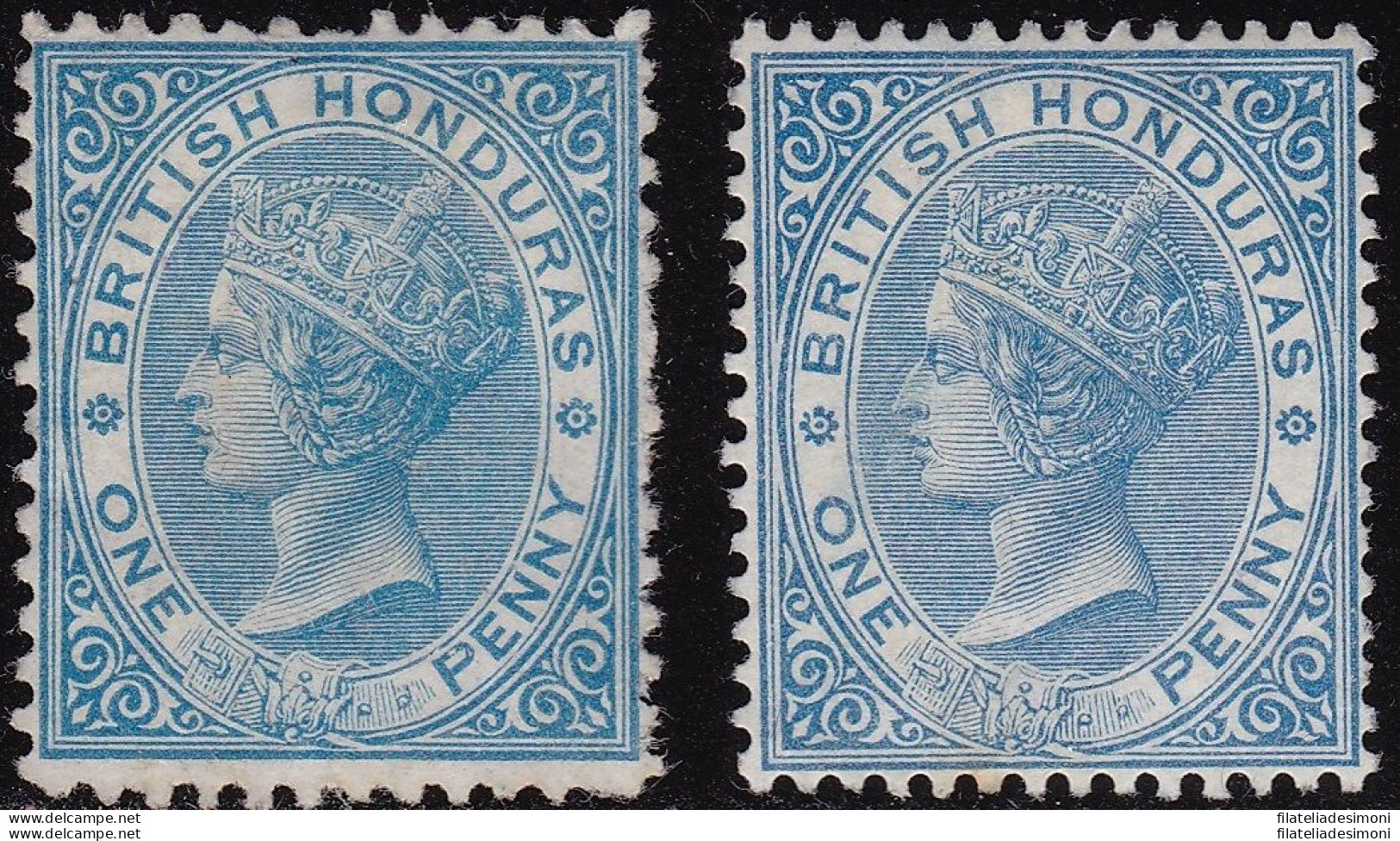 1872-78 BRITISH HONDURAS, SG 5+11 2 Values UNUSED - Otros & Sin Clasificación