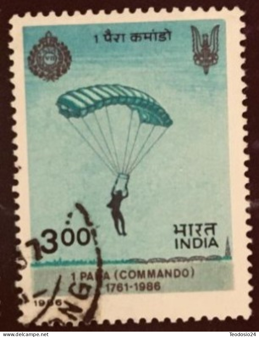 Indien 1986 India Parachute Regiment Military - Used Stamps