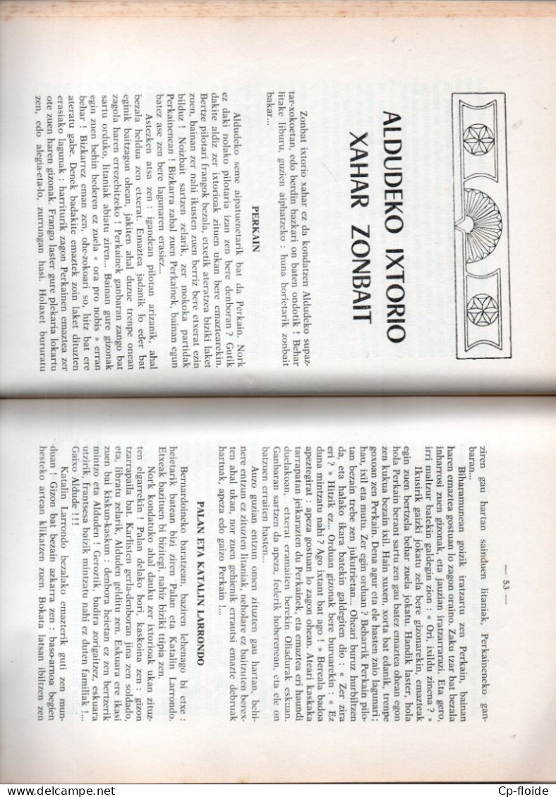 LIVRE . PAYS-BASQUE . " TRADITIONS DES ALDUDES " . JEAN BARBIER . DÉDICACE DE L'AUTEUR . LANGUE BASQUE - Réf. N°290L - - Pays Basque