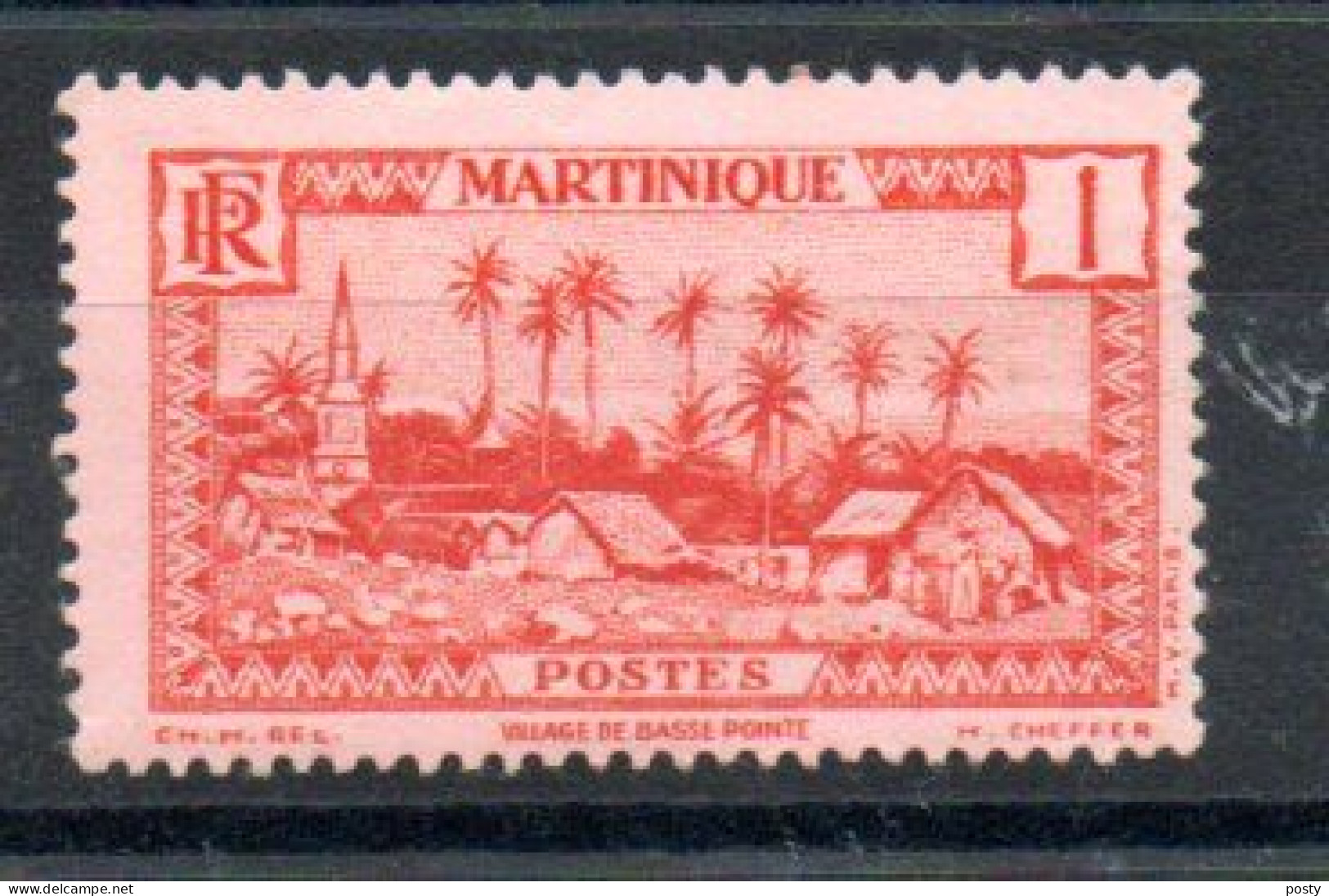 MARTINIQUE - SERIE COURANTE - BASSE POINTE - 1 - 1933 - - Neufs