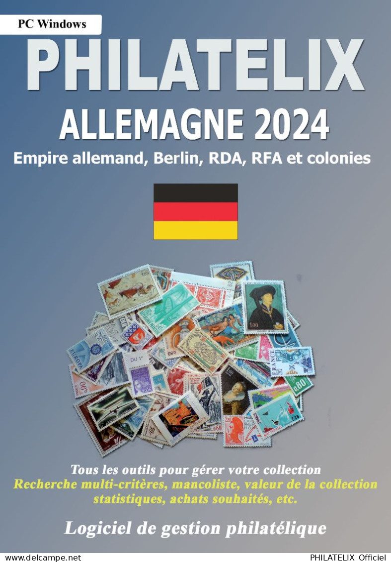 LOGICIEL PHILATELIX Allemagne 2024 (Gestion De Collections) - Francés