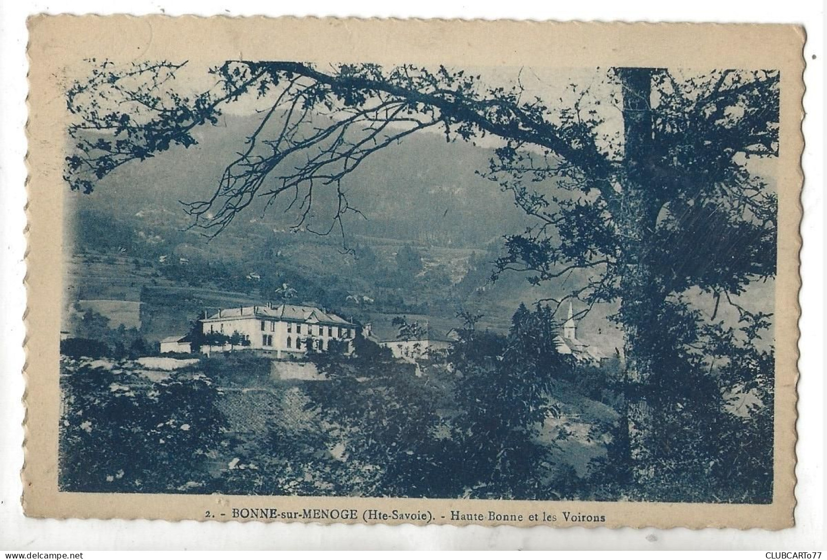 Bonne (74) : Vue Panoramique Sur Le Lieu Dit Haute-Bonne En 1923 PF. - Bonne