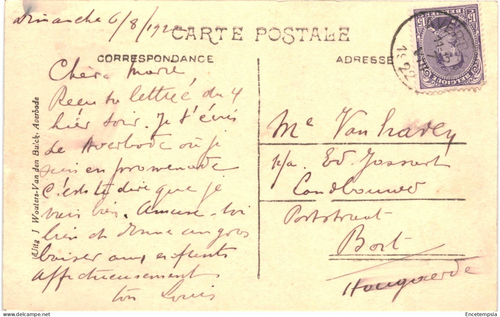 CPA Carte Postale Belgique Averbode Vue Générale De L'Abbaye 1922 VM79663 - Scherpenheuvel-Zichem