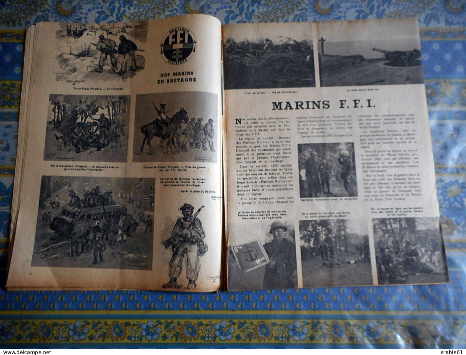 MARINE NATIONALE Decembre 1944 D ESTIENNE D ORVES LIBERATION CORSE ARROMANCHES MARINS FFI AERONAUTIQUE FUSILLERS MARINS - Francese