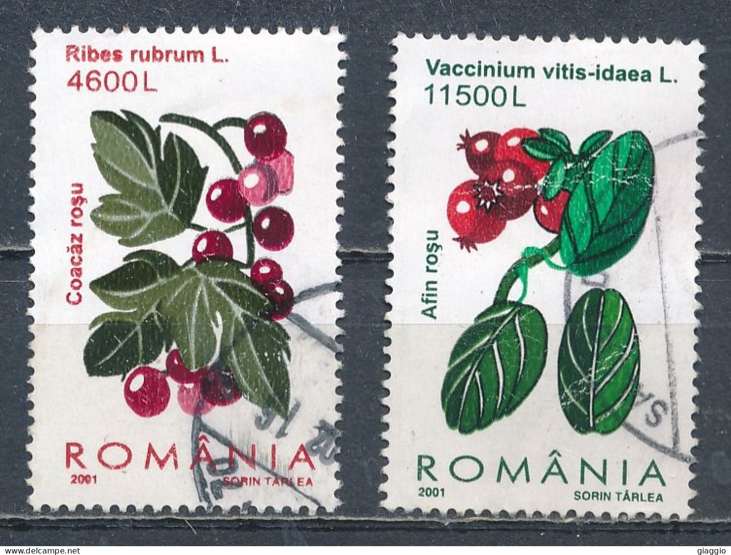 °°° ROMANIA - Y&T N° 4680/82 - 2001 °°° - Oblitérés