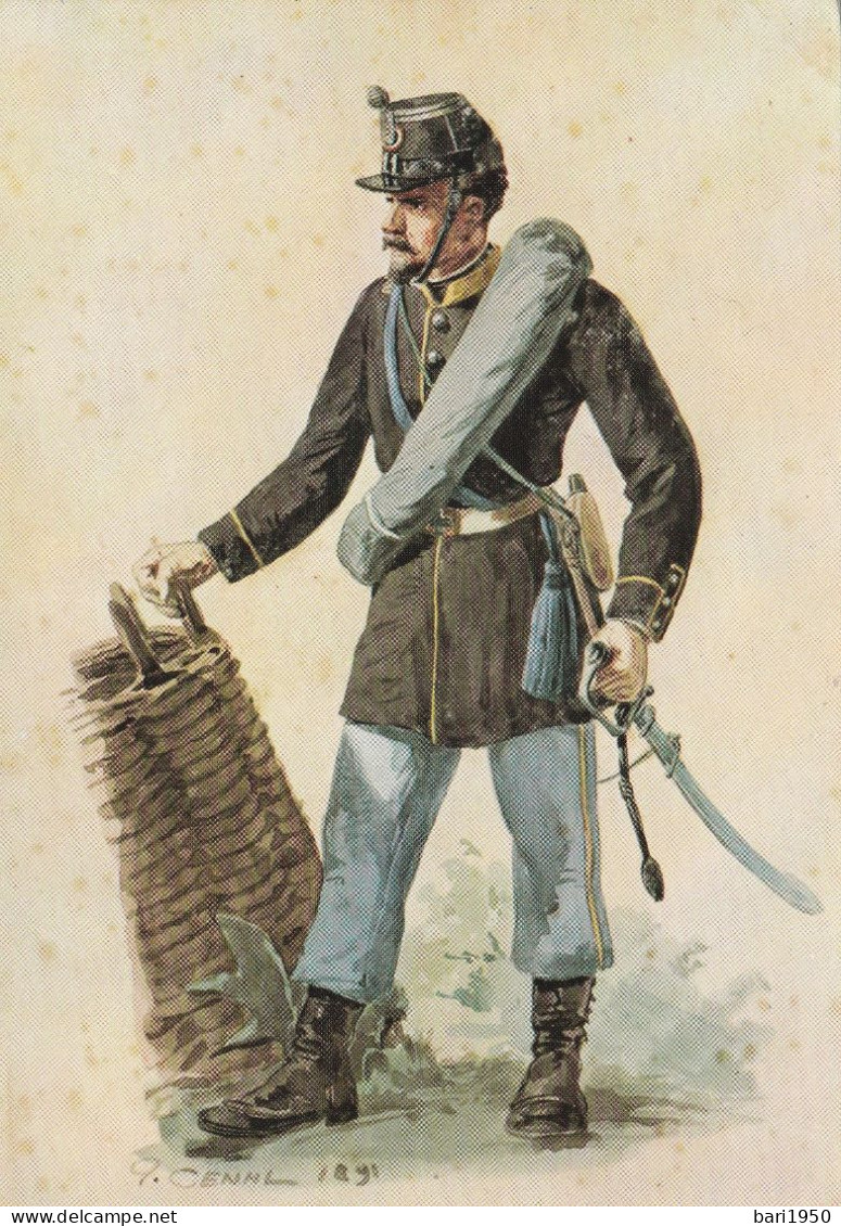 7 CARTOLINE  Divise Militari - Illustratore  Quinto Cenni - MUSEO DI SAN MARTINO DELLA BATTAGLIA - Uniforms