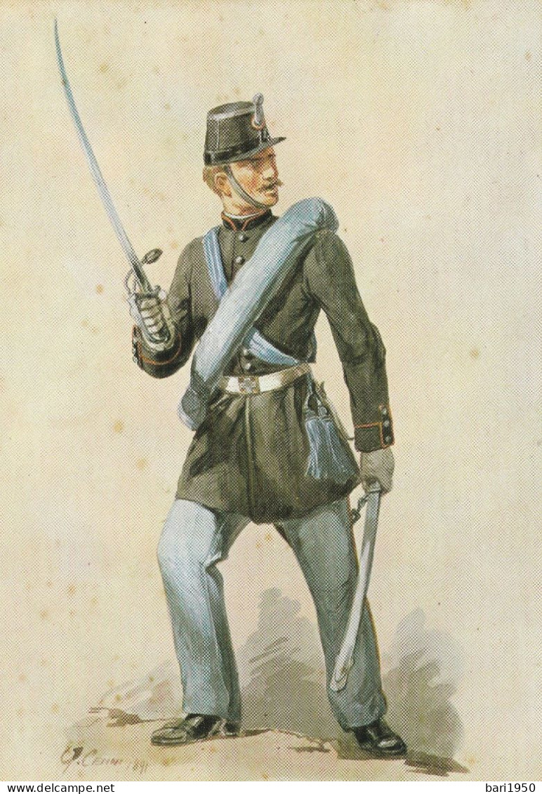 7 CARTOLINE  Divise Militari - Illustratore  Quinto Cenni - MUSEO DI SAN MARTINO DELLA BATTAGLIA - Uniforms