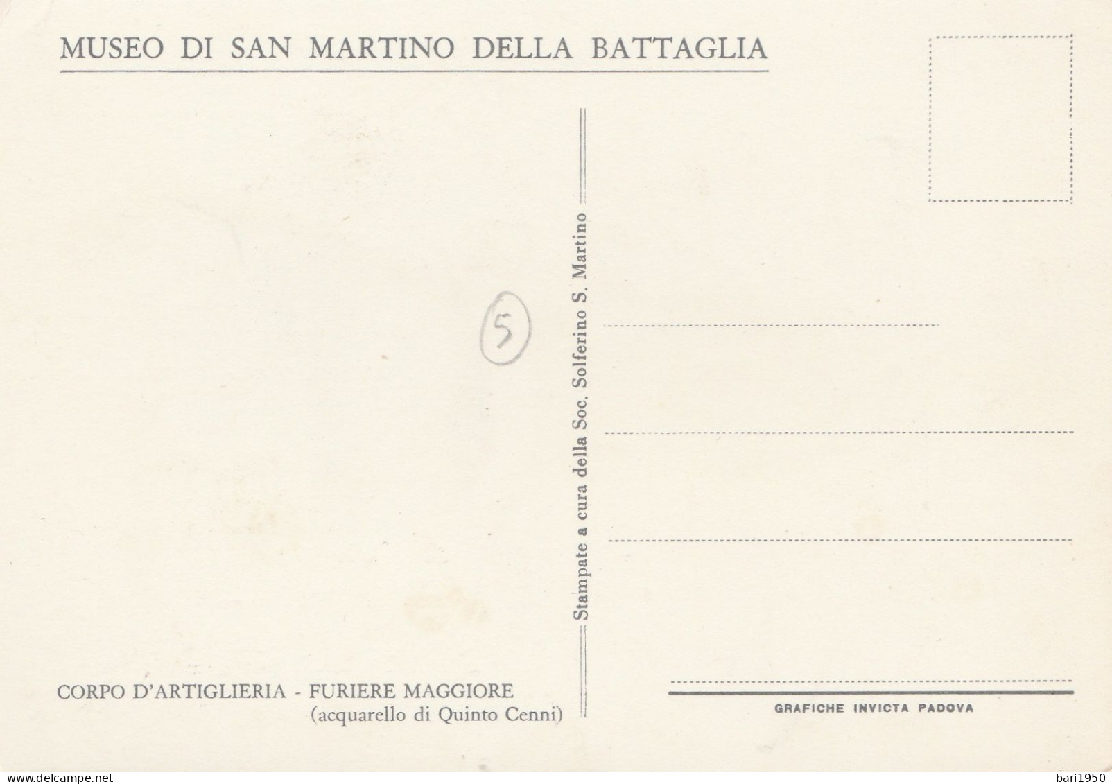 7 CARTOLINE  Divise Militari - Illustratore  Quinto Cenni - MUSEO DI SAN MARTINO DELLA BATTAGLIA