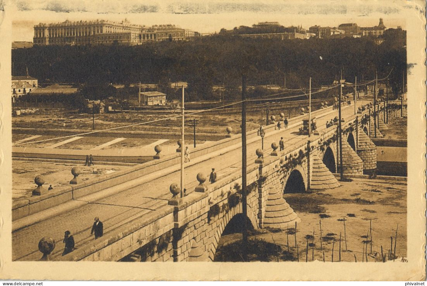 MADRID , PUENTE DE SEGOVIA , T.P. CIRCULADA  A JAPÓN , " VIA SIBERIA " - Briefe U. Dokumente