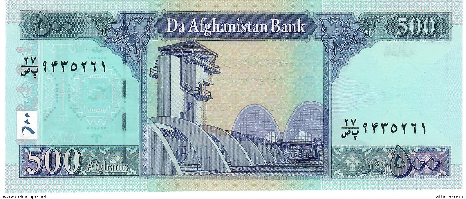 AFGHANISTAN  P76 500 AFGHANIS SH1395  2016 Signature 21  UNC. - Afghanistán