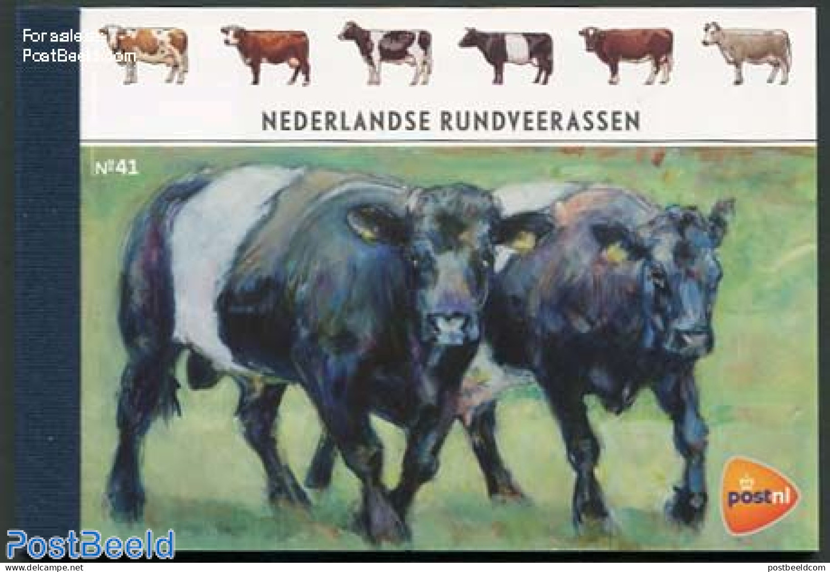 Netherlands 2012 Cows Prestige Booklet, Mint NH, Nature - Animals (others & Mixed) - Cattle - Stamp Booklets - Nuovi