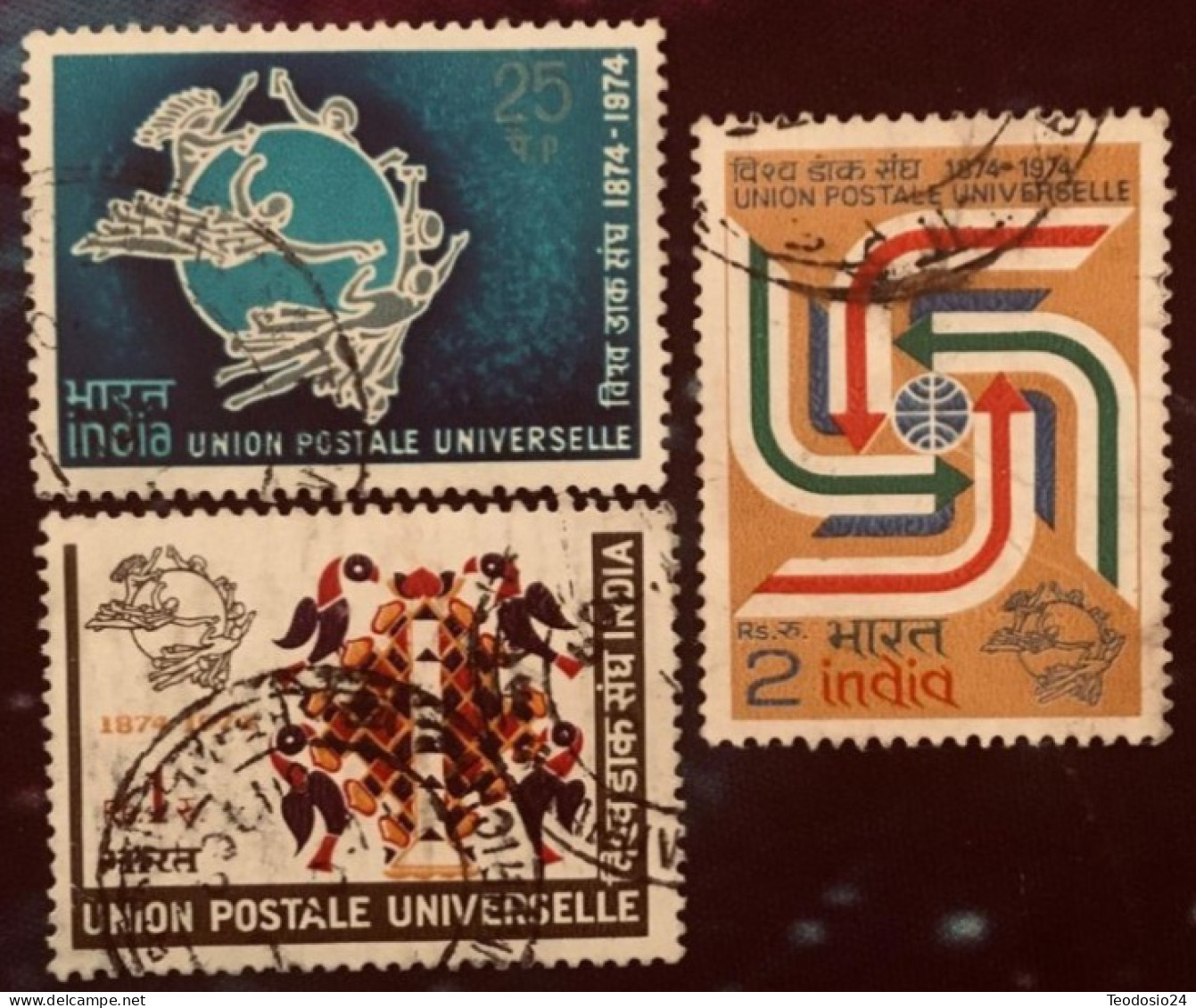 India  1974   Universal Postal Union - Gebruikt