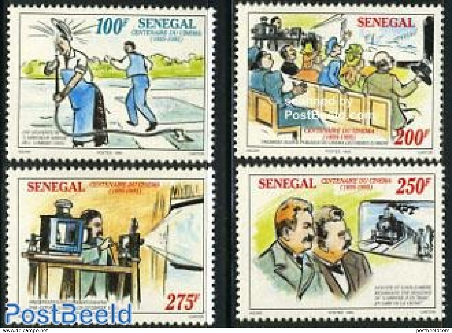 Senegal 1995 Film Centenary 4v, Mint NH, Performance Art - Film - Cinema