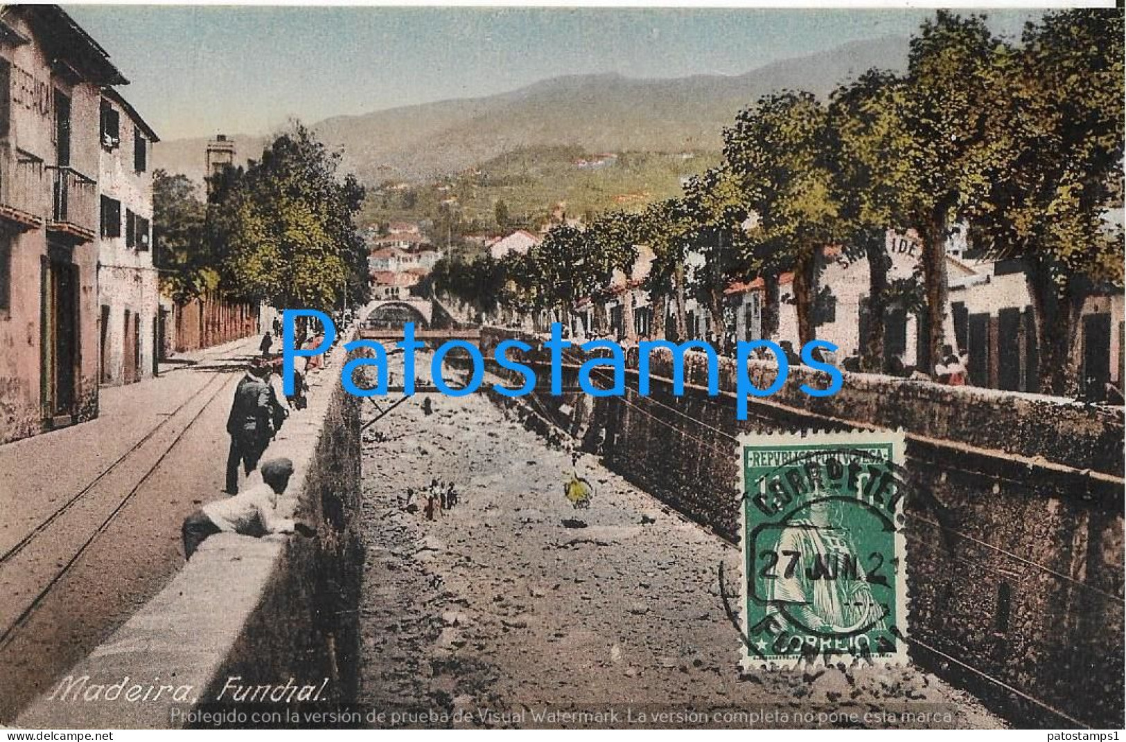 226858 PORTUGAL MADEIRA FUNCHAL VIEW PARTIAL POSTAL POSTCARD - Autres & Non Classés