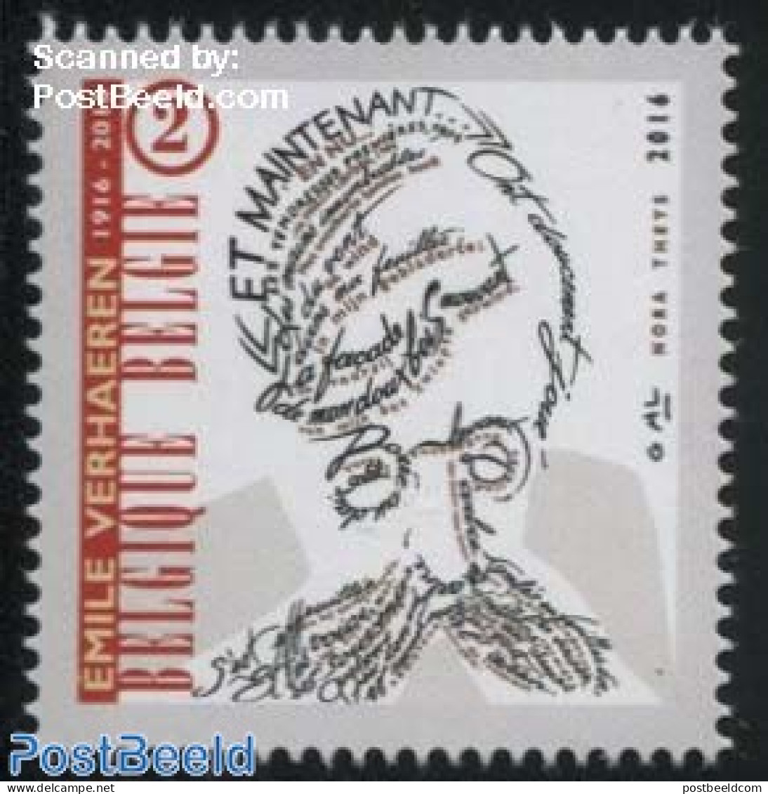 Belgium 2016 Emile Verhaeren 1v, Mint NH, Art - Authors - Unused Stamps