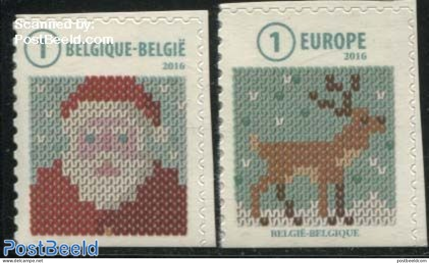 Belgium 2016 Christmas 2v S-a, Mint NH, Religion - Christmas - Nuevos