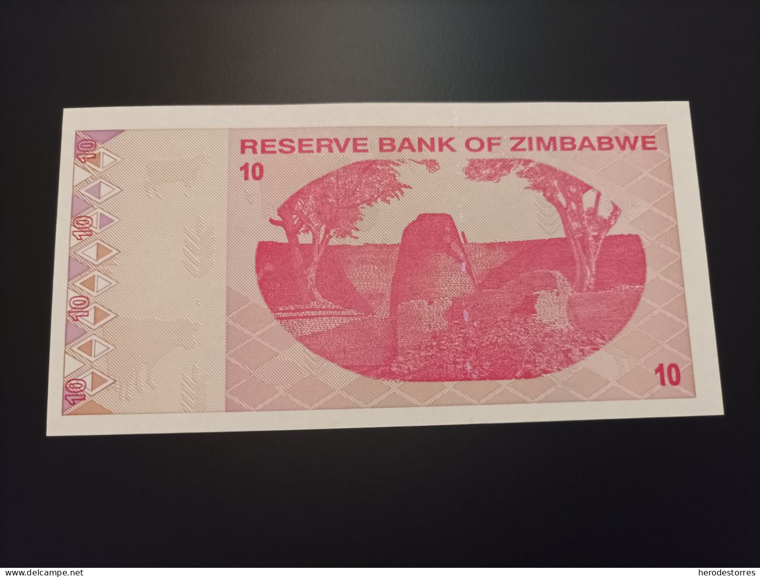 Billete Zimbabwe, 10 Dólares, Año 2009, Serie AA, UNC - Simbabwe