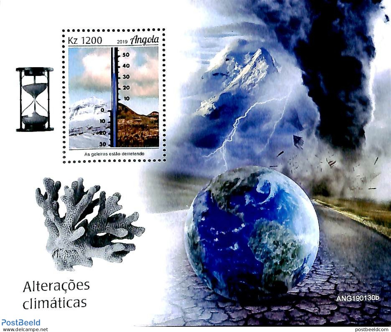 Angola 2019 Climate Change S/s, Mint NH, Nature - Science - Environment - Meteorology - Environment & Climate Protection