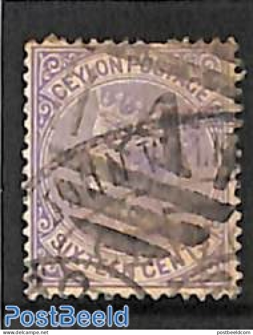 Sri Lanka (Ceylon) 1883 16c, WM Crown-CA, Fiscal Used, Used Or CTO - Sri Lanka (Ceylan) (1948-...)
