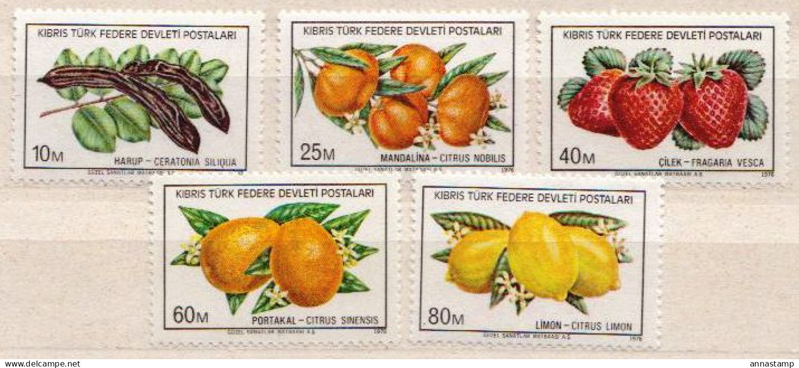 Turkish Cyprus MNH Set - Fruits