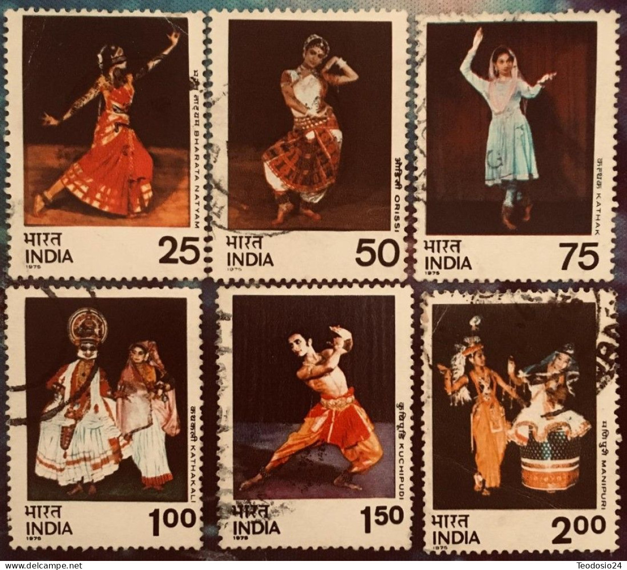 India 1975 Dances SG 779-784 - Used Stamps