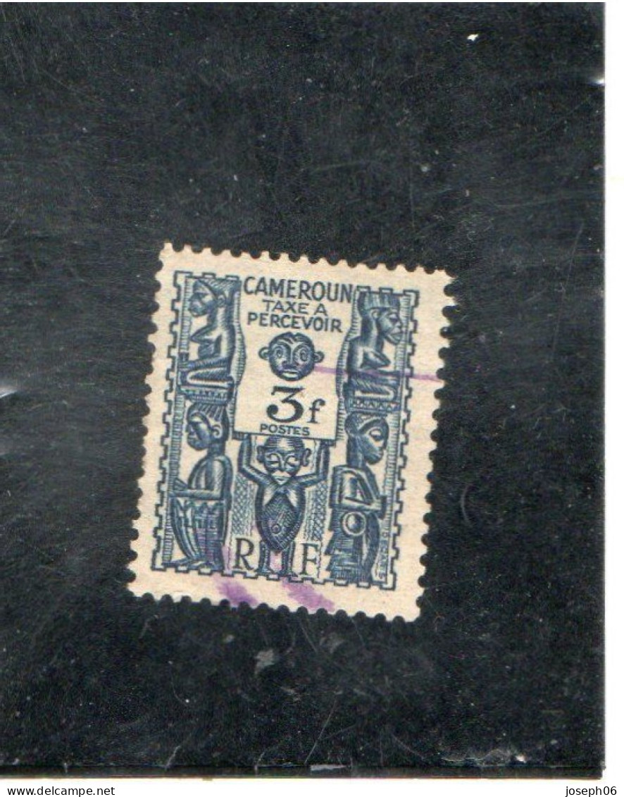 CAMEROUN  1939   Taxe   Y.T.  N° 23  Oblitéré - Usati