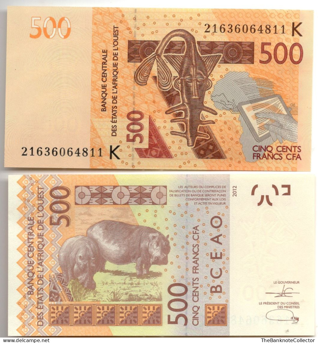 West African States 500 Francs 2012 P-710K Senegal UNC - Estados De Africa Occidental