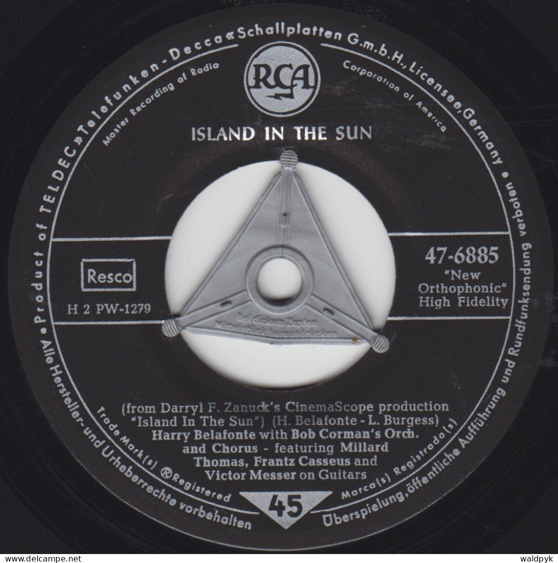 HARRY BELAFONTE - Island In The Sun - Sonstige - Englische Musik