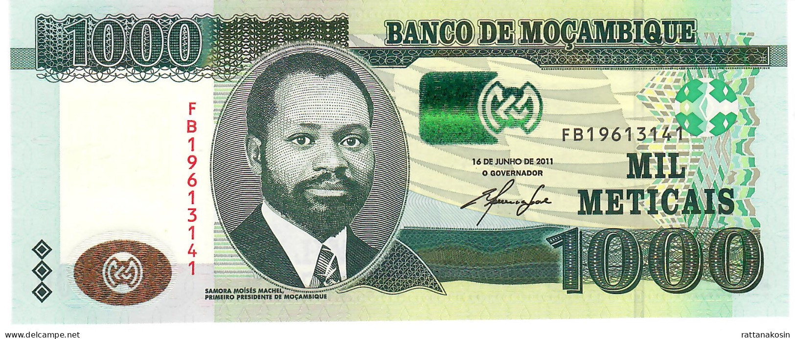 MOZAMBIQUE  P154 1000 METICAIS  16.5.2011 Signature 4    UNC. - Mozambique