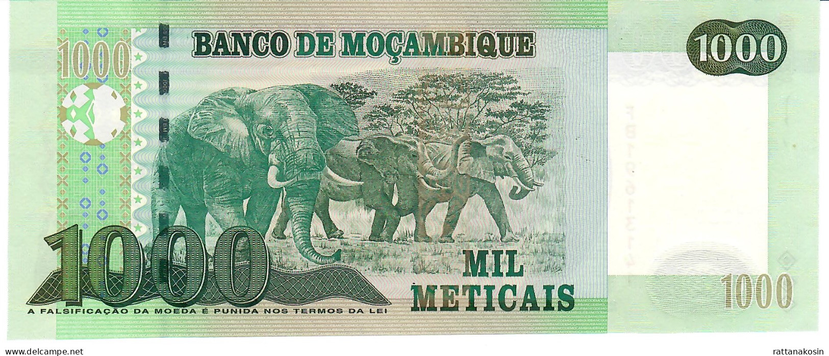 MOZAMBIQUE  P154 1000 METICAIS  16.5.2011 Signature 4    UNC. - Mozambico