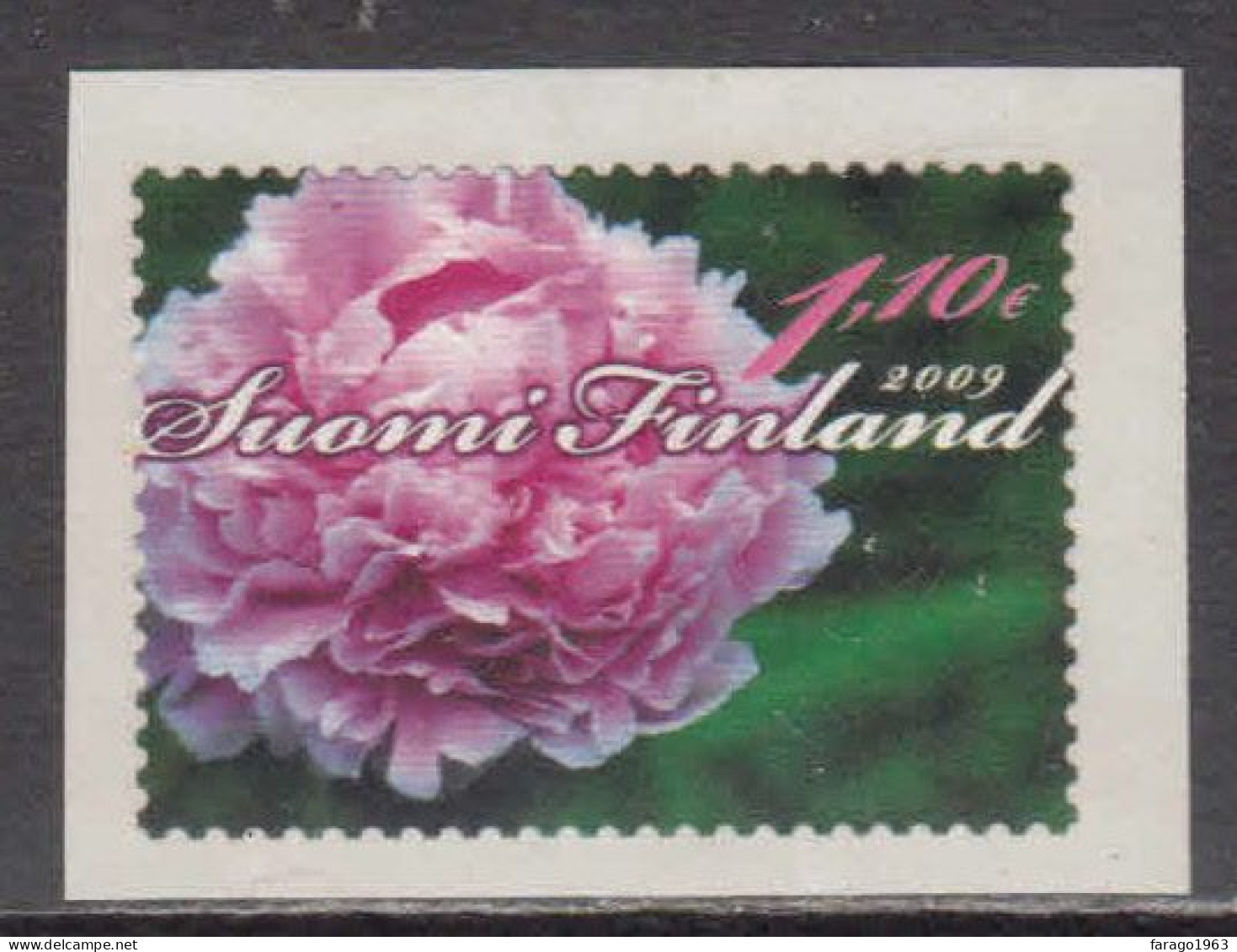 2009 Finland Peony Flowers Complete Set Of 1 MNH @ Below FACE VALUE - Unused Stamps