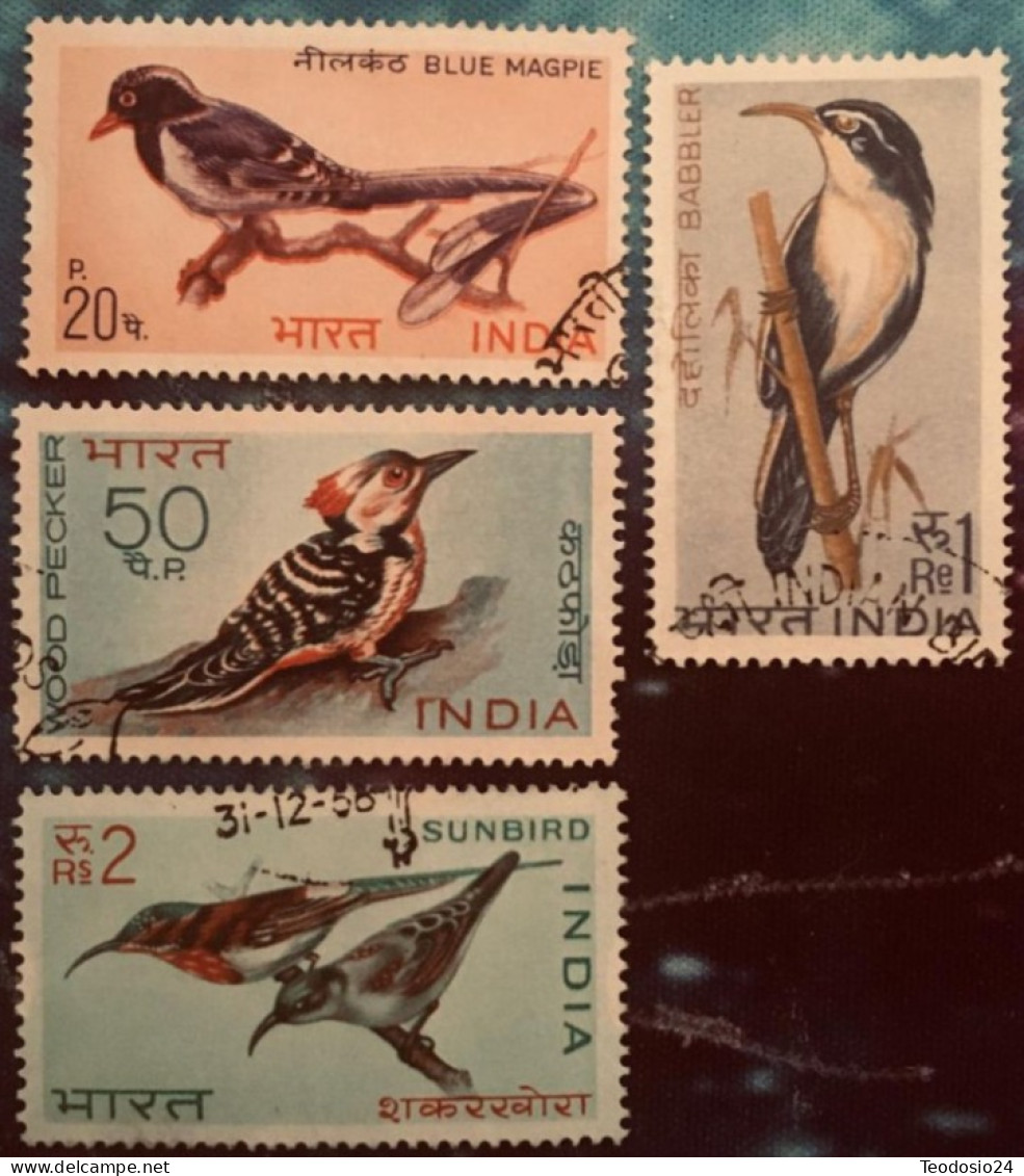 INDIA 1968 Birds, - Usati