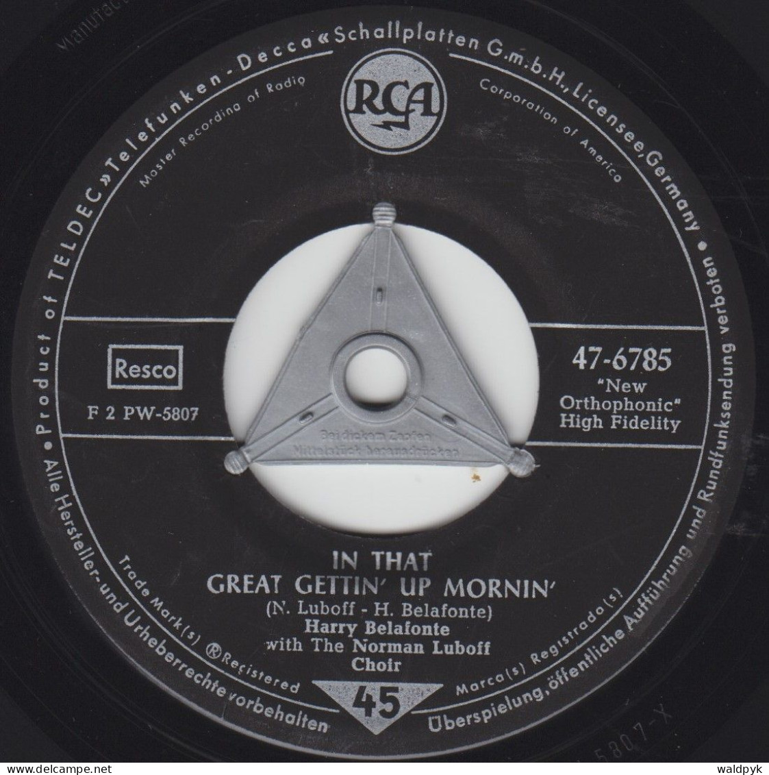 HARRY BELAFONTE - In That Great Gettin' Up Mornin' - Sonstige - Englische Musik