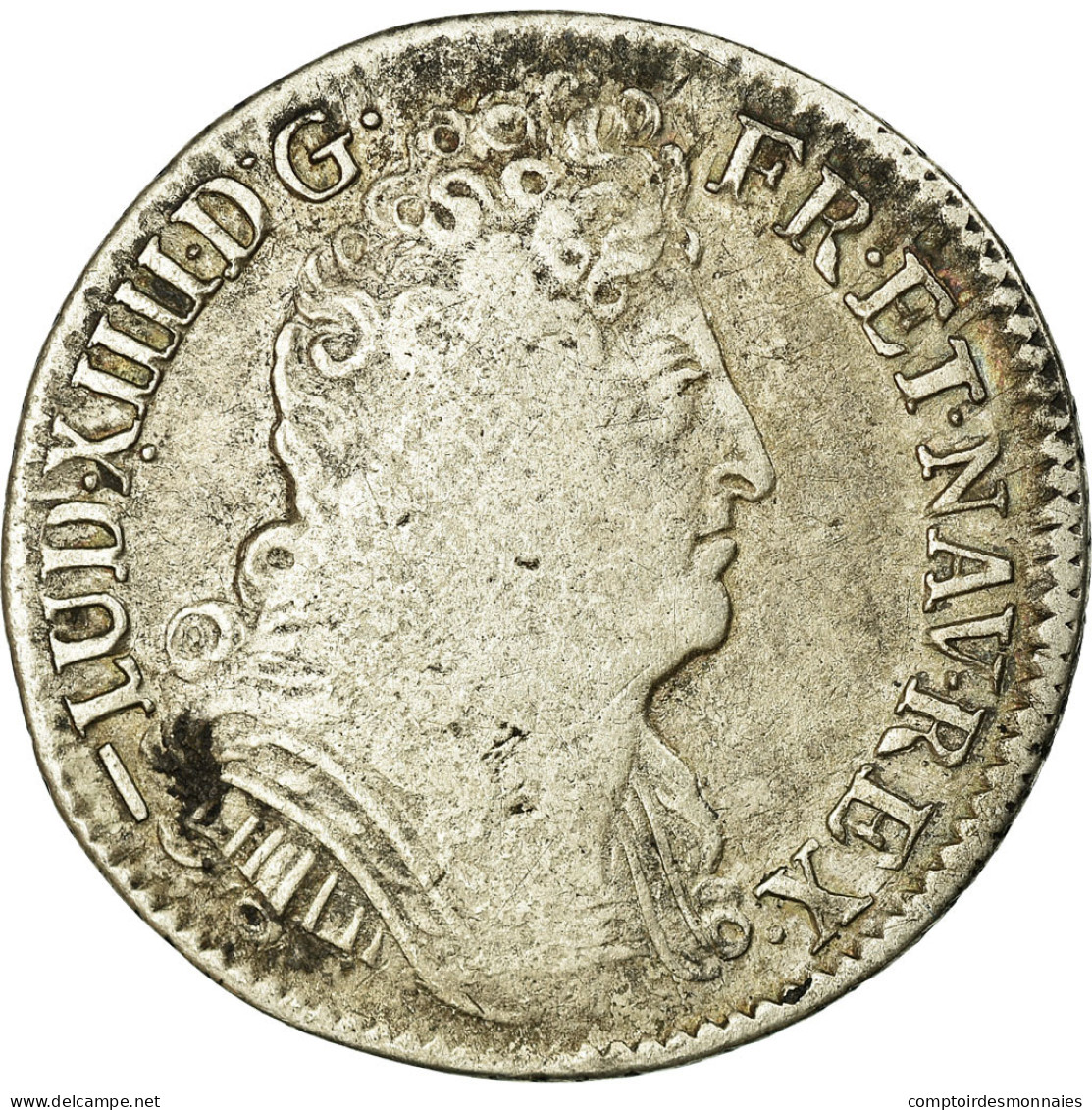 Monnaie, France, Louis XIV, 1/4 Écu Aux 3 Couronnes, 1/4 Ecu, 1713, Lille, TB - 1643-1715 Ludwig XIV.