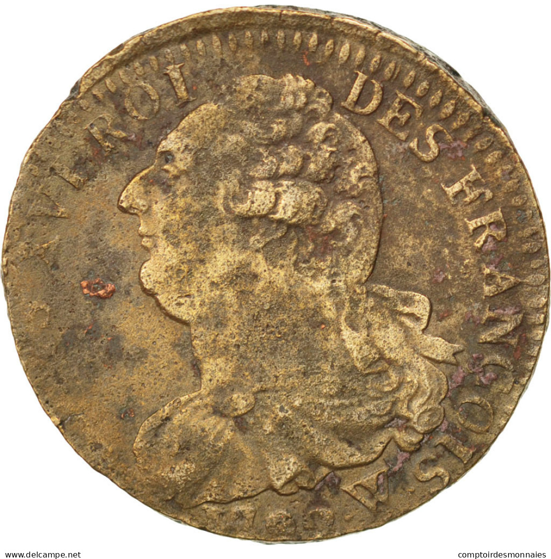 Monnaie, France, 2 Sols, 1793, Arras, TTB, Bronze, Gadoury:25 - Autres & Non Classés