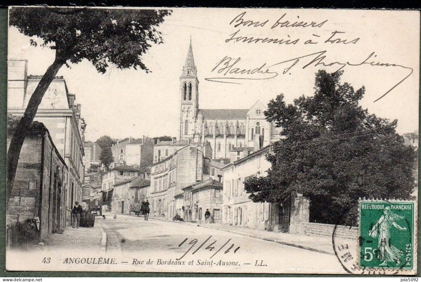 16 - ANGOULEME - Rue De Bordeaux Et Saint-Ausone - Jarnac
