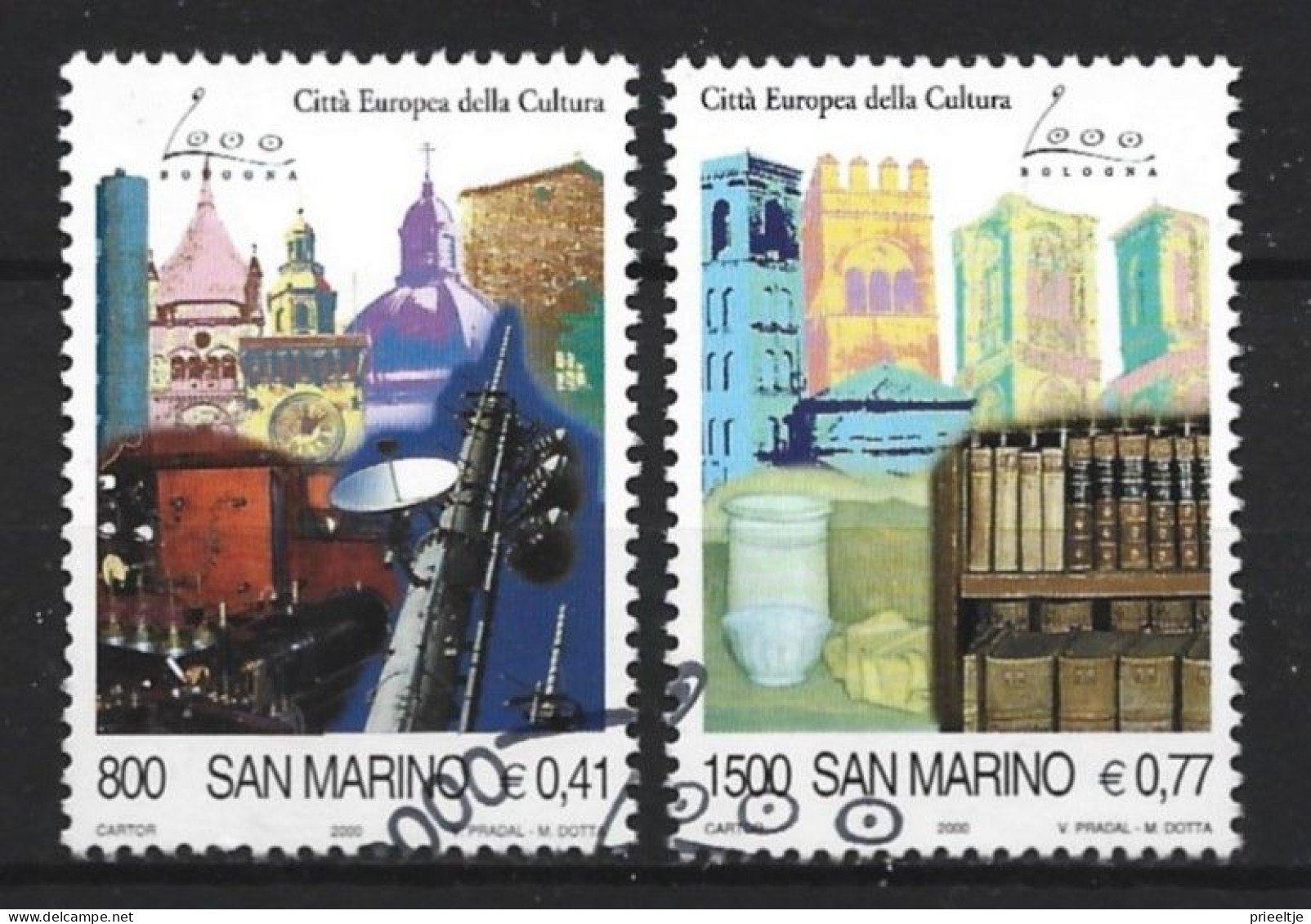 San Marino 2000 European Cultuac City  Y.T. 1683+1685 (0) - Used Stamps