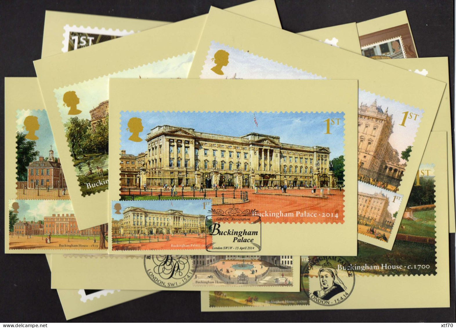 GREAT BRITAIN 2014 Buckingham Palace PHQ Maxi Cards - Cartas Máxima
