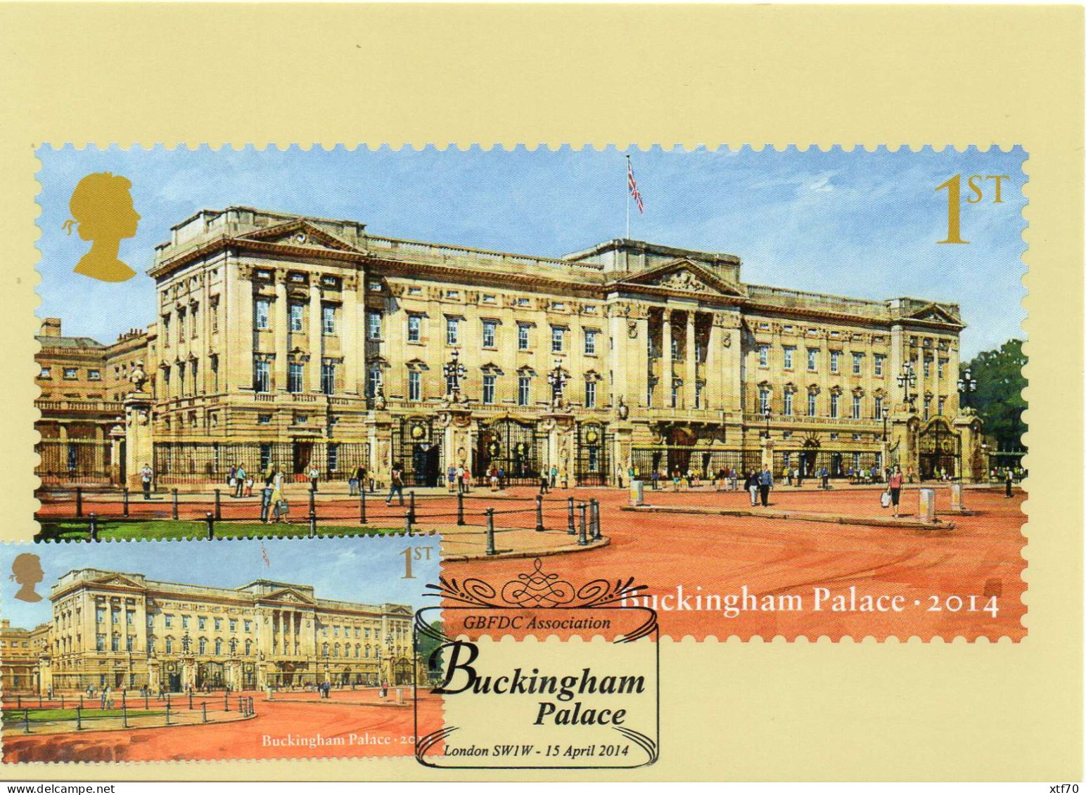 GREAT BRITAIN 2014 Buckingham Palace PHQ Maxi Cards - Maximum Cards